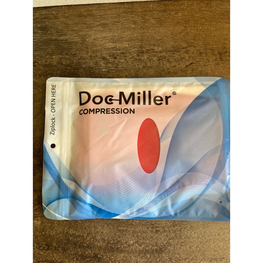 Doc Miller Open Toe Compression Socks 20-30mmHg Red Medium 1 Pair X0023DTV71